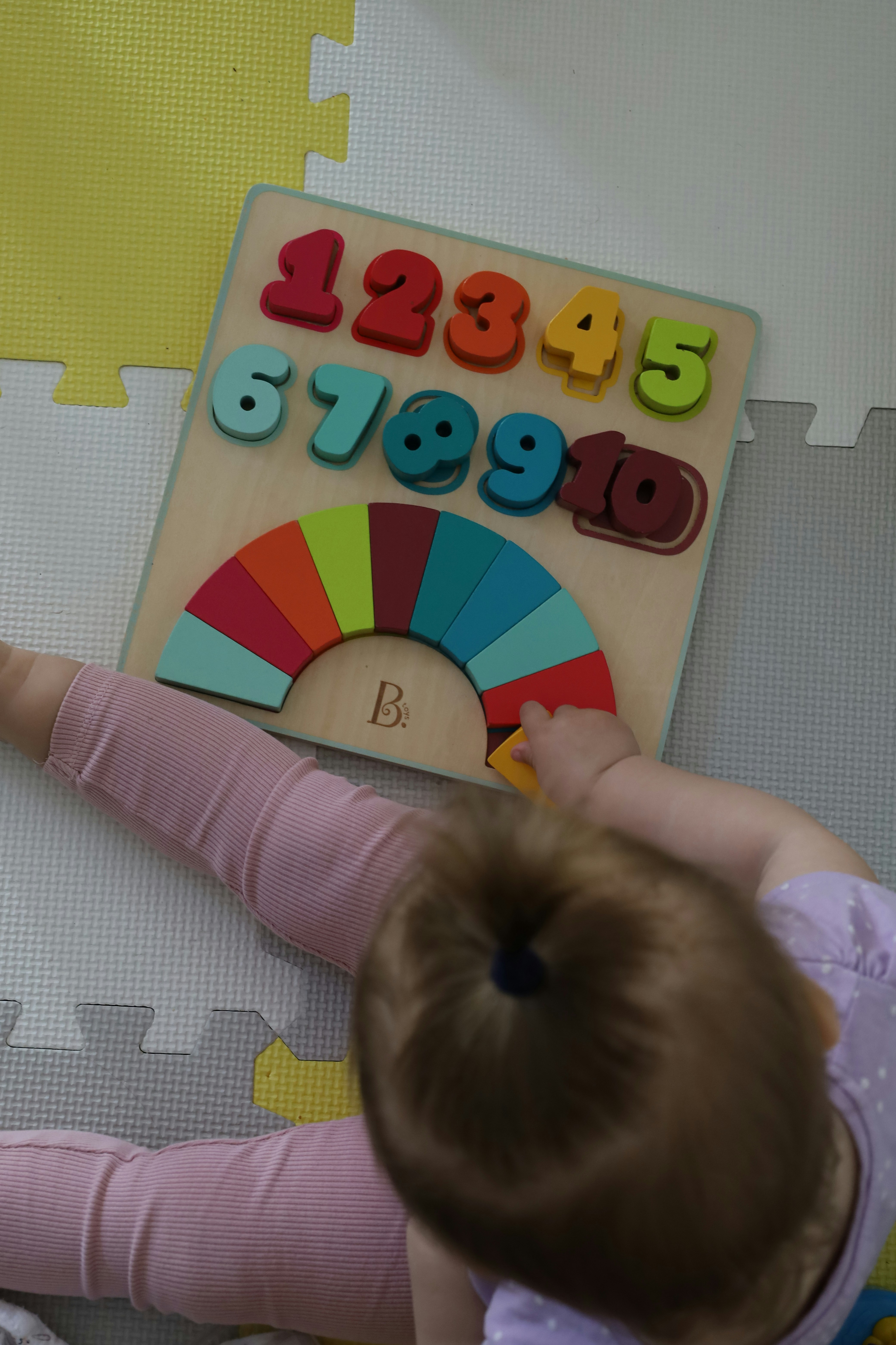 Wooden number puzzle